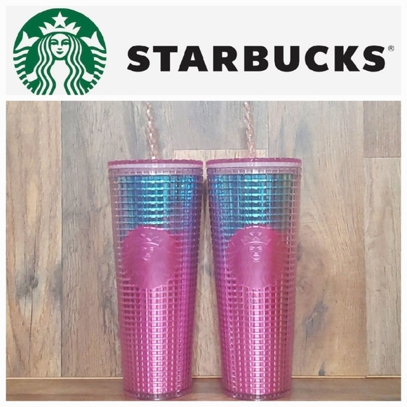 🩷🩵 2 Starbucks Limited Edition Cold Cups Bundle BNWT - Picture 1 of 3